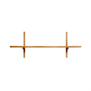 A-Light Shelf - Hylde - Massiv eg naturolieret - Mål: B90 x H35 x D21 cm.